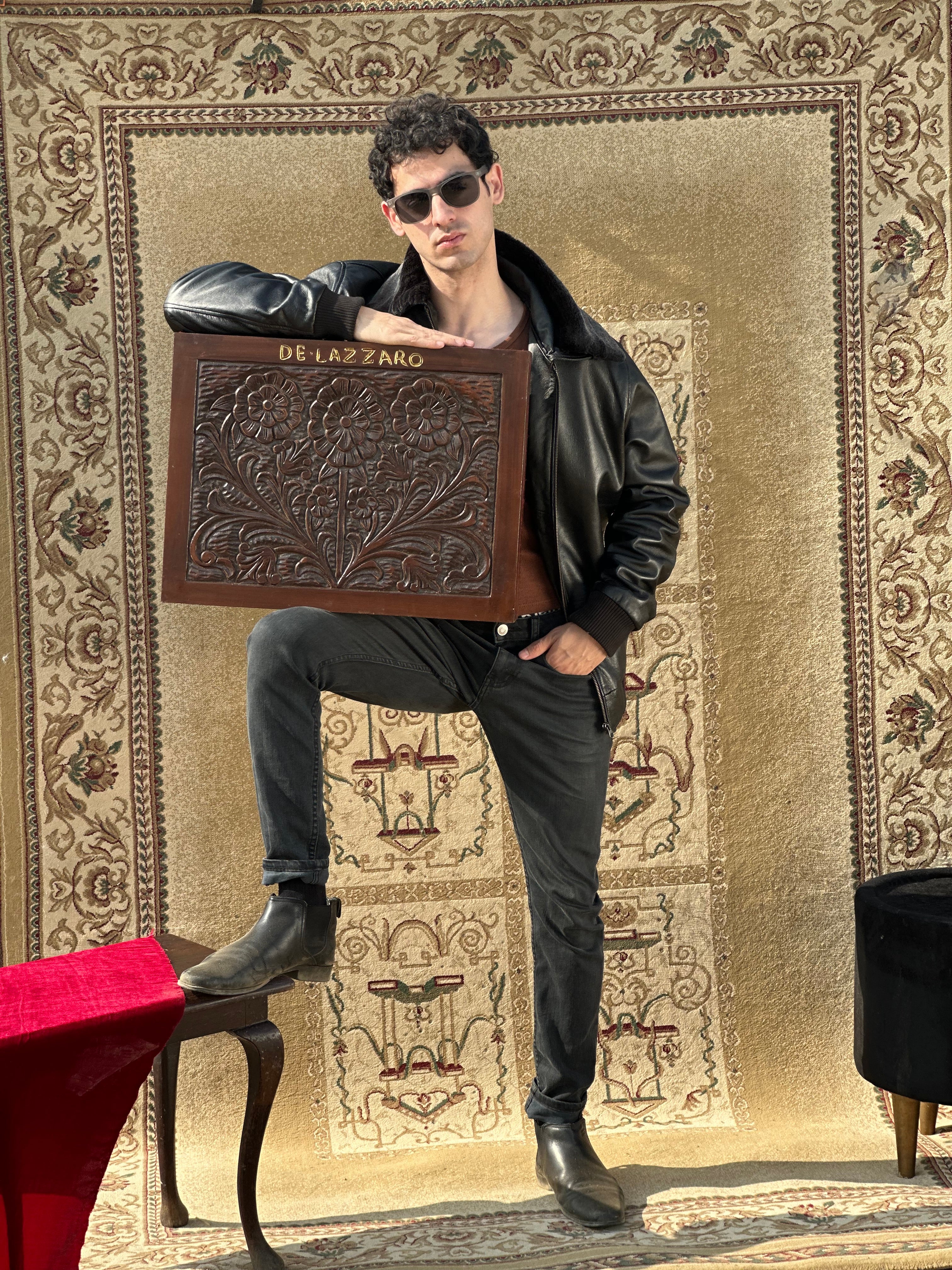 Black Furry Collar Jacket