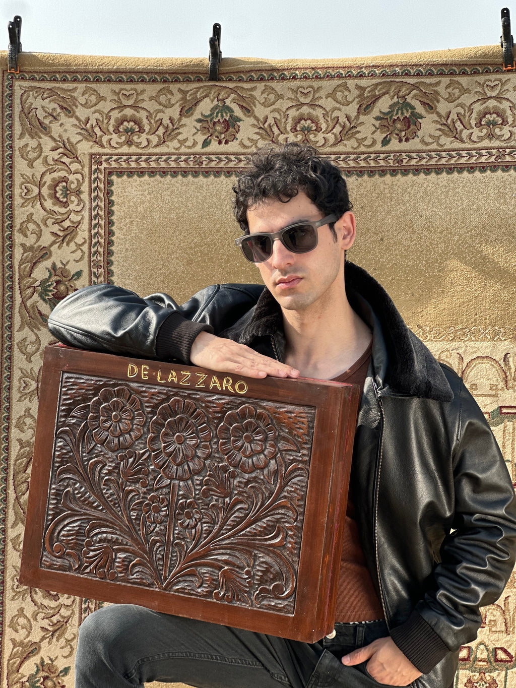 Black Furry Collar Jacket