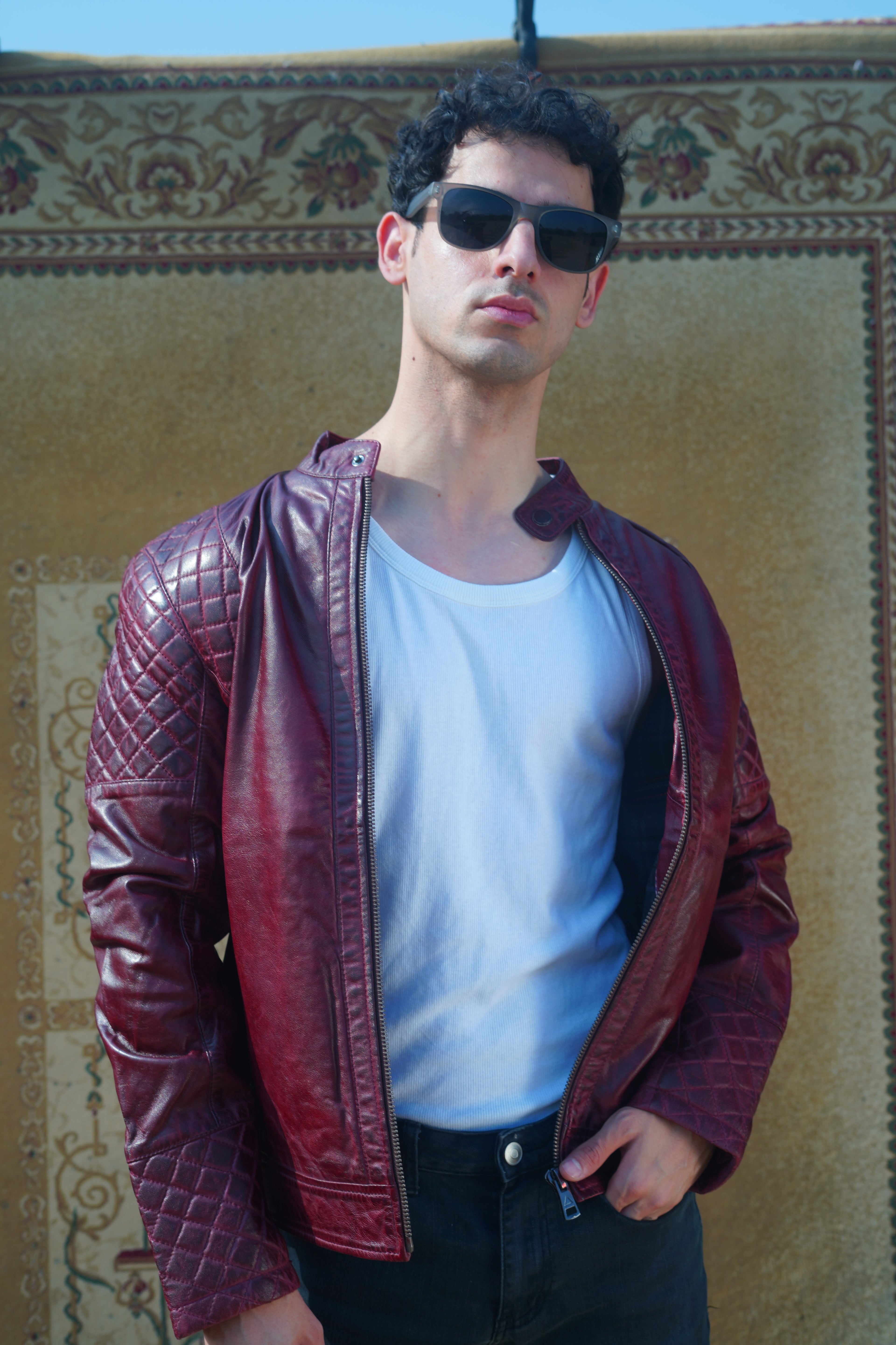 Wine Élite Leather Jacket – Burgundy Leather, Premium Exclusive Fashion-DSC01271