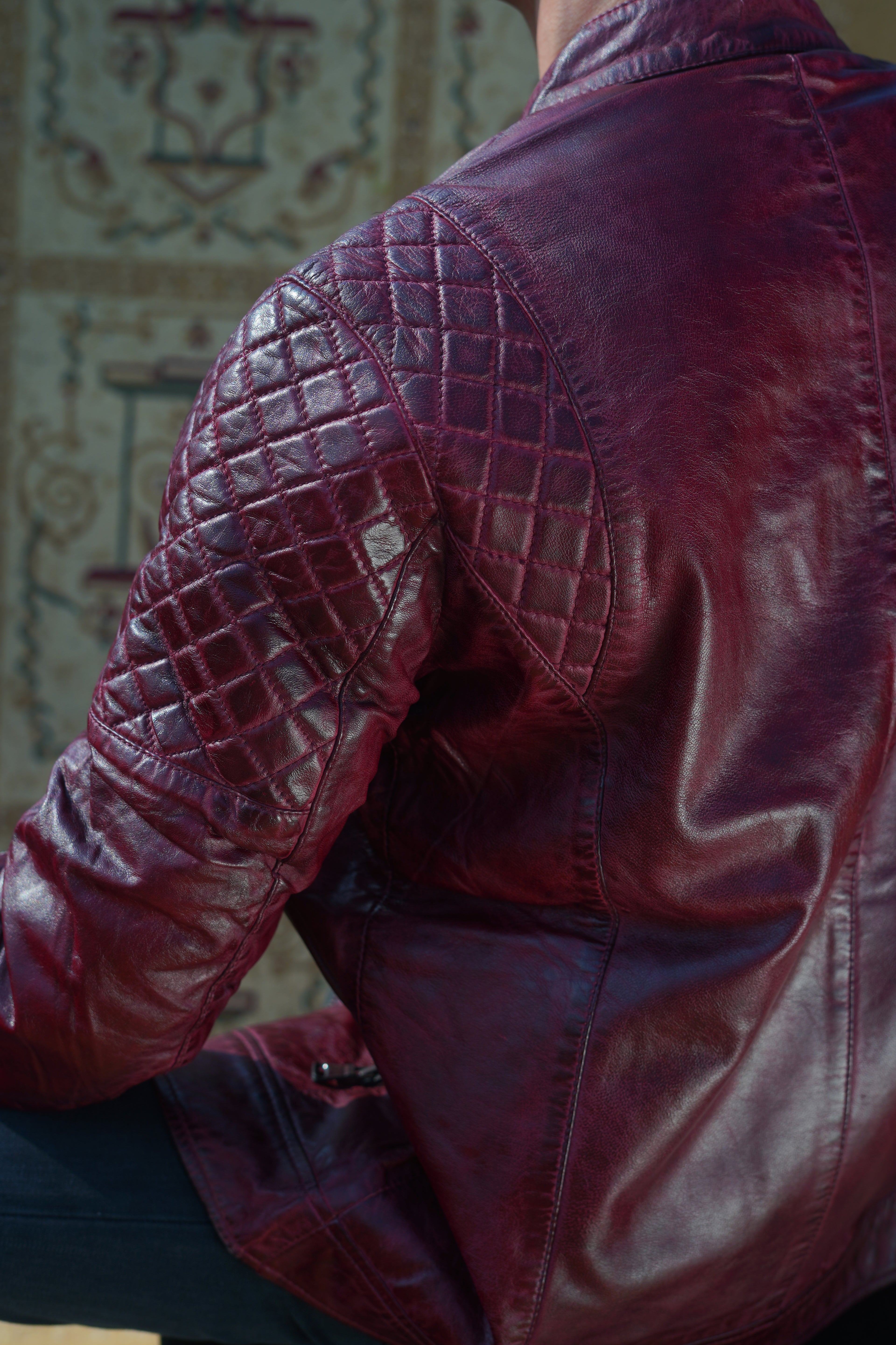 Wine Élite Leather Jacket – Burgundy Leather, Premium Exclusive Fashion-DSC01290